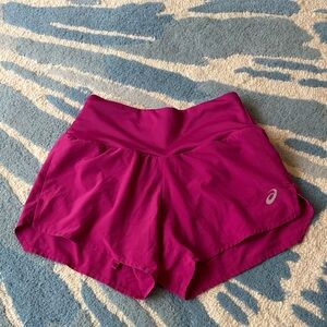 ASICS pink running shorts